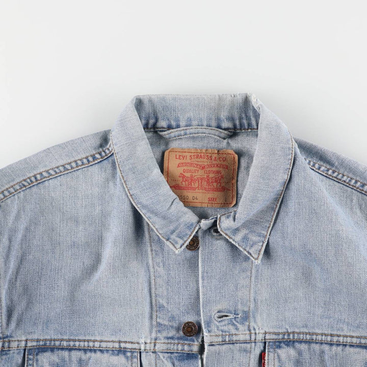 Levi's 70550-0476 Euro Model Denim Jacket, G-Jean, Men's Size L cotton blue type Vintage Second Hand