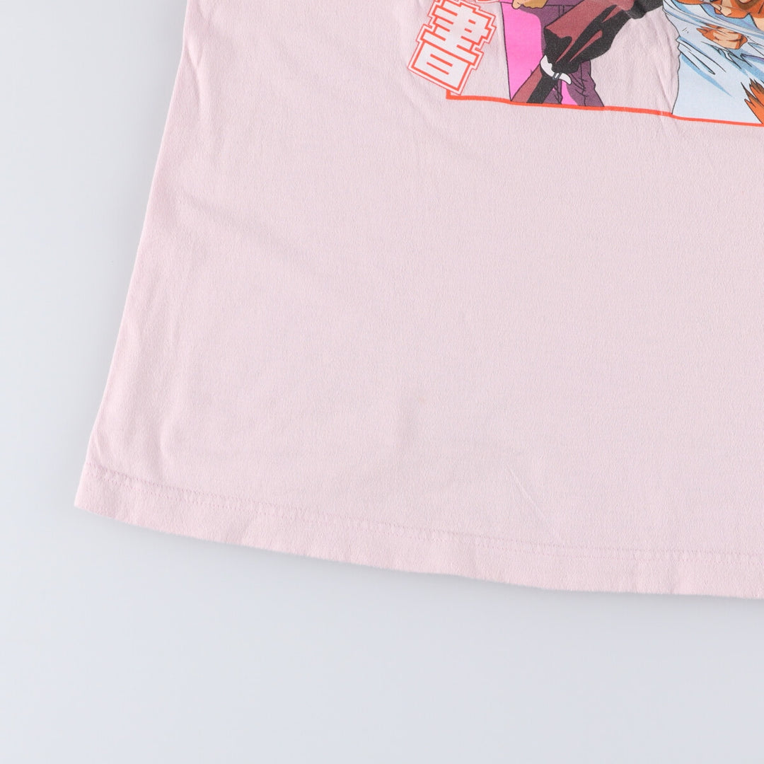 crunchyroll YUYUHAKUSHO Yu Yu Hakusho Anime Character Print T-Shirt Men's M size cotton pink type Vintage Second Hand