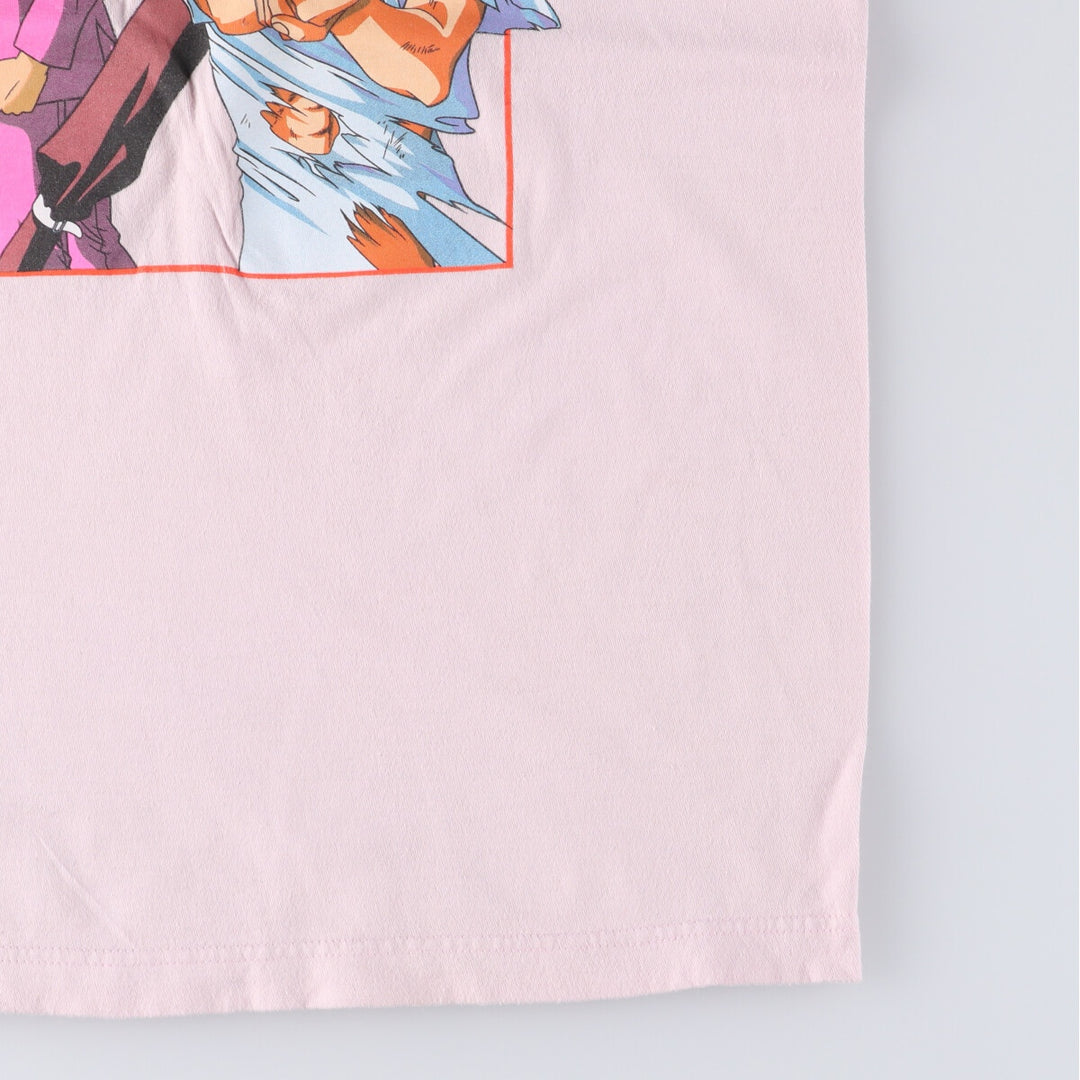 crunchyroll YUYUHAKUSHO Yu Yu Hakusho Anime Character Print T-Shirt Men's M size cotton pink type Vintage Second Hand