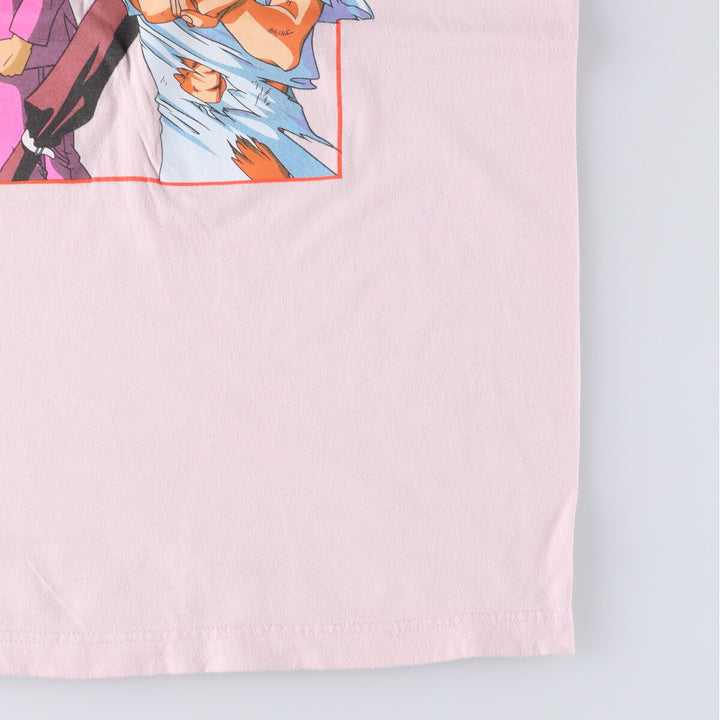 crunchyroll YUYUHAKUSHO Yu Yu Hakusho Anime Character Print T-Shirt Men's M size cotton pink type Vintage Second Hand
