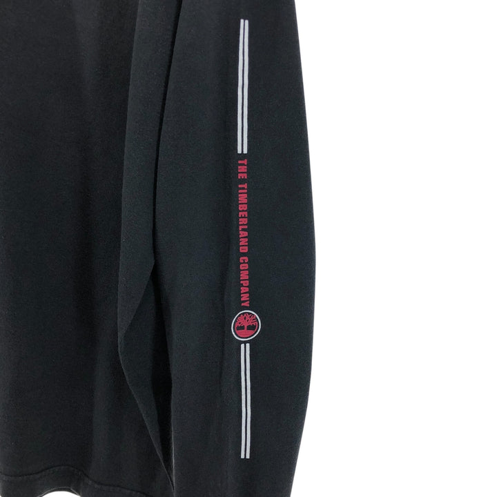 Timberland Long T-shirt, Men's XL size cotton black type Vintage Second Hand