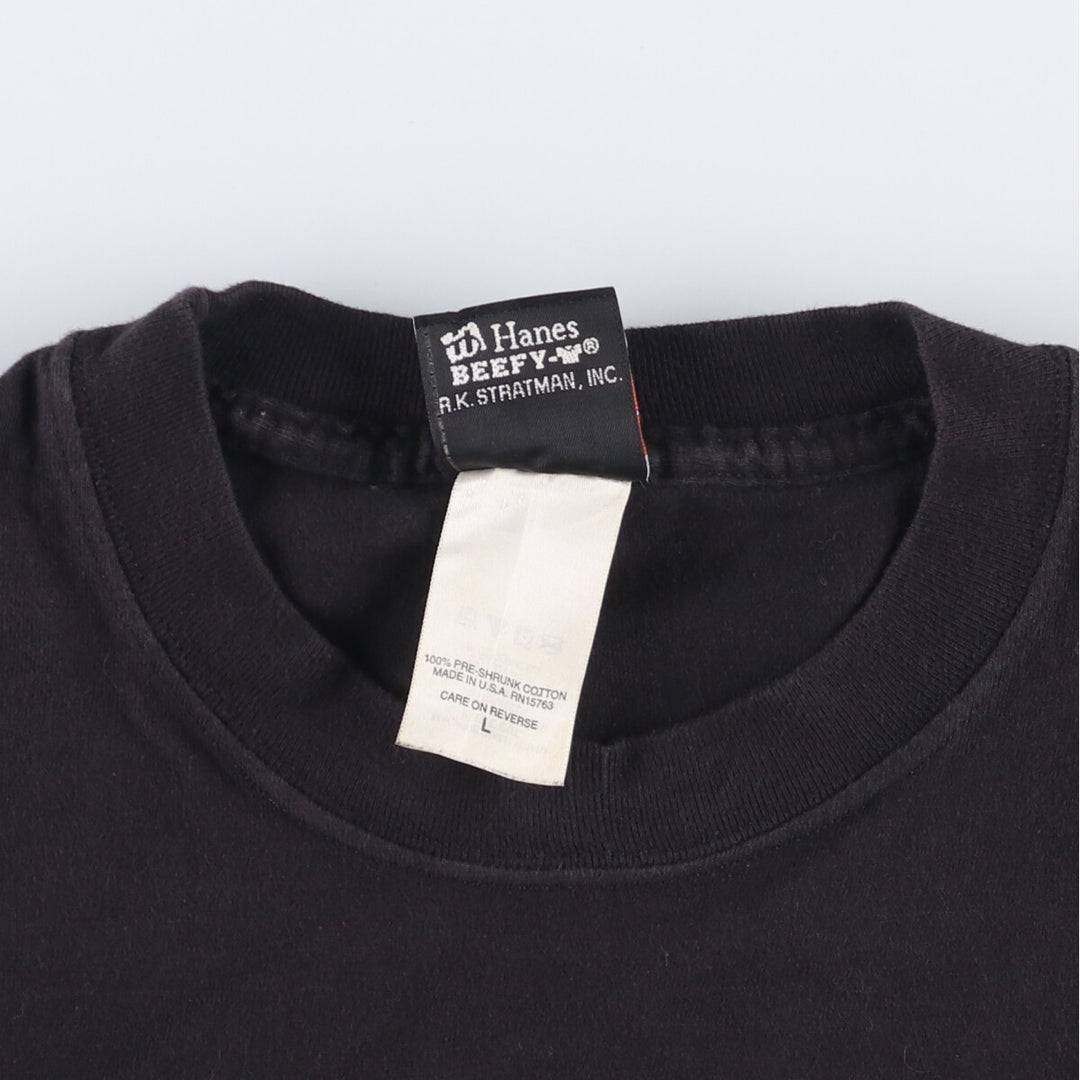 00'S Harley-Davidson Motorcycle Bike T-shirt Made in USA Men's L size cotton black type Vintage Second Hand