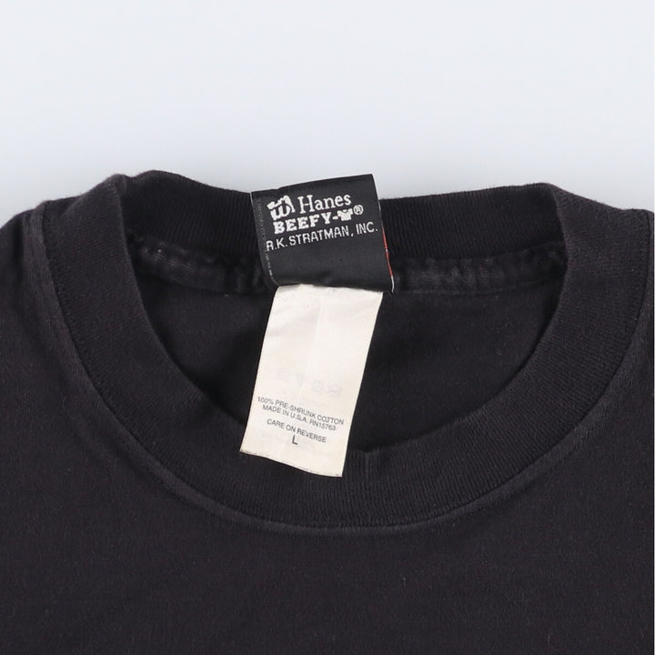 00'S Harley-Davidson Motorcycle Bike T-shirt Made in USA Men's L size cotton black type Vintage Second Hand