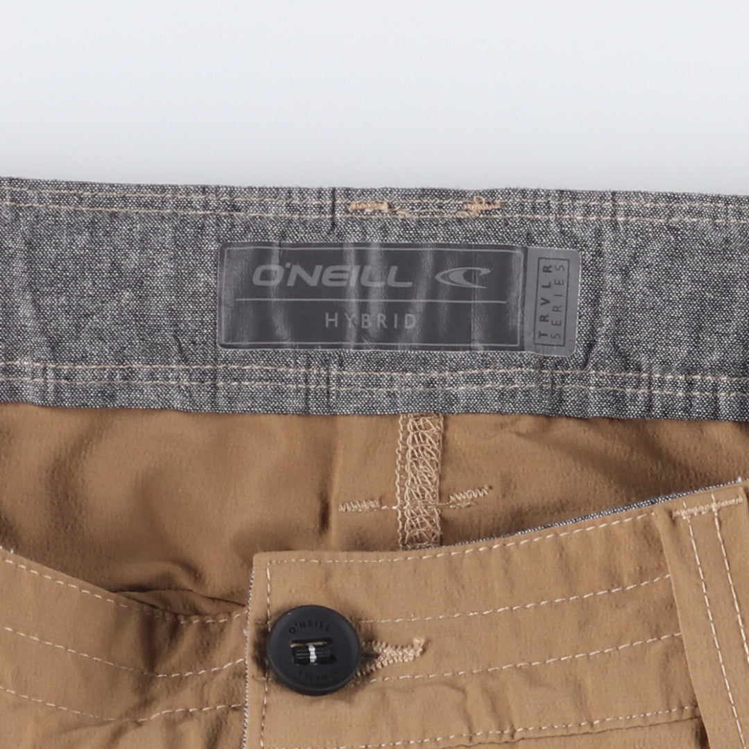 O'NEILL HYBRID TRVLR SERIES Shorts, Men's, W30 equivalent Elastane Beige type Vintage Second Hand