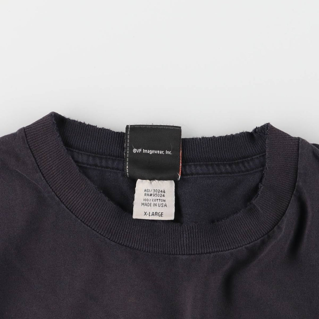 00'S Harley-Davidson Motorcycle Bike T-shirt Made in USA Men's XL cotton black type Vintage Second Hand