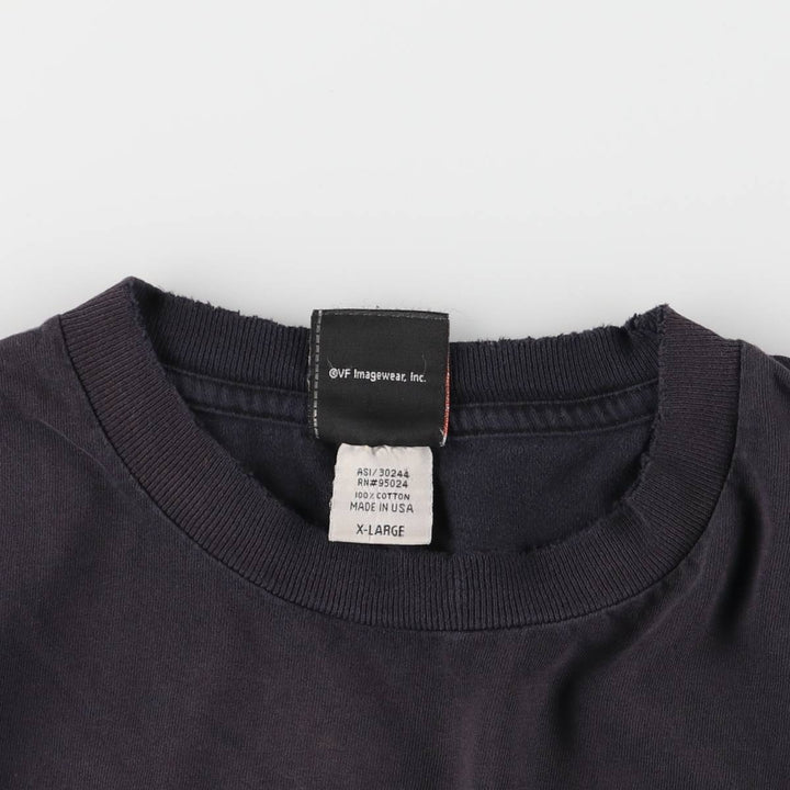 00'S Harley-Davidson Motorcycle Bike T-shirt Made in USA Men's XL cotton black type Vintage Second Hand