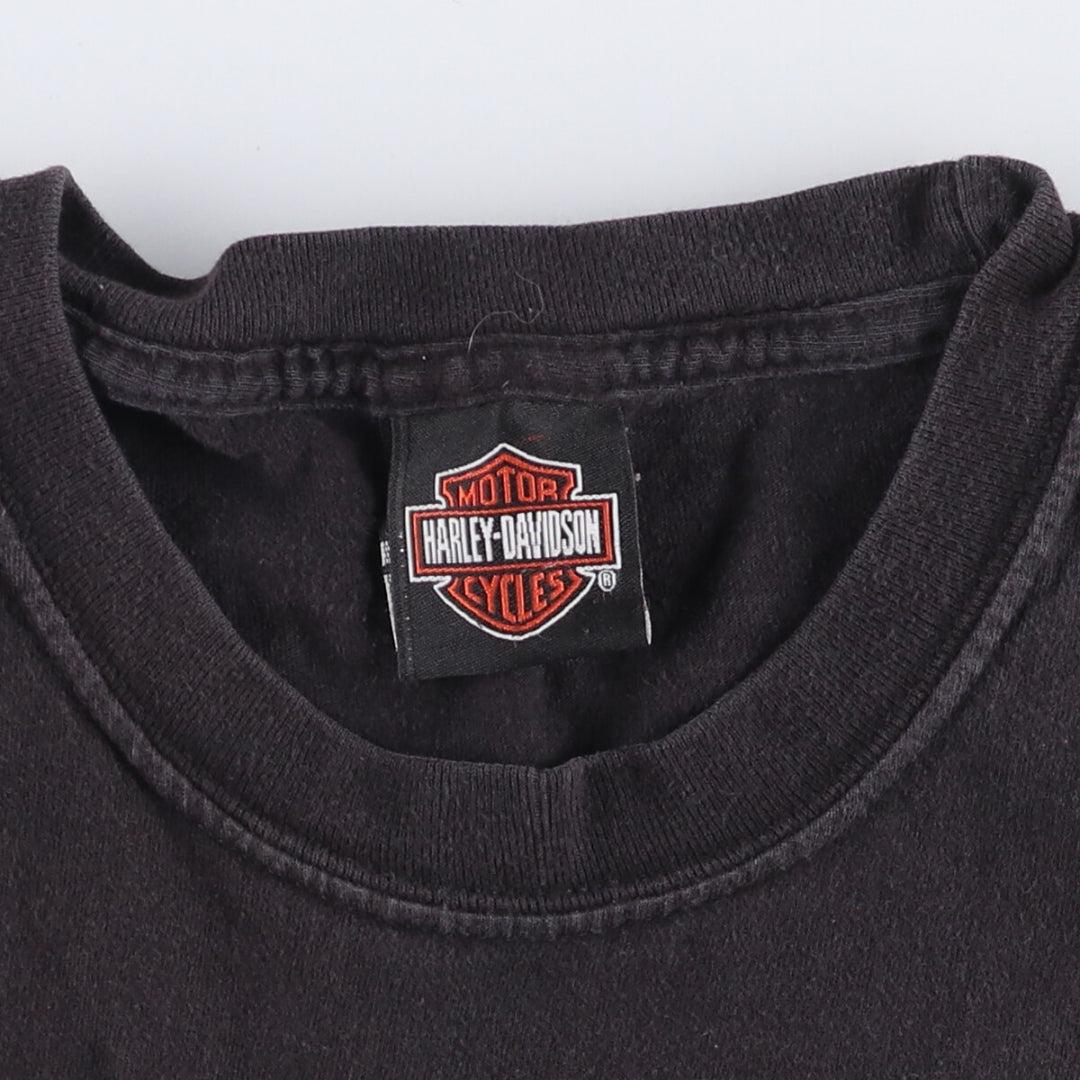 00'S Harley-Davidson Motorcycle Bike T-shirt Men's M size unknown black type Vintage Second Hand