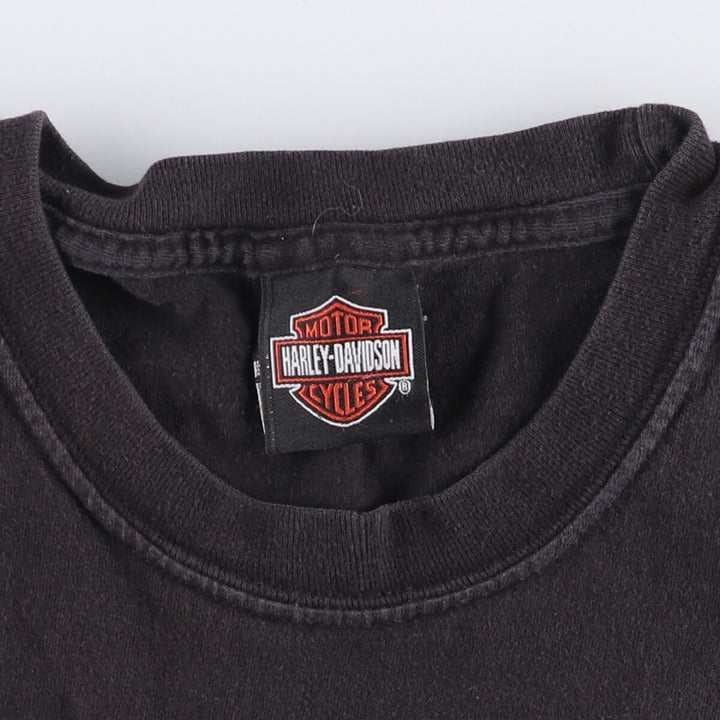 00'S Harley-Davidson Motorcycle Bike T-shirt Men's M size unknown black type Vintage Second Hand