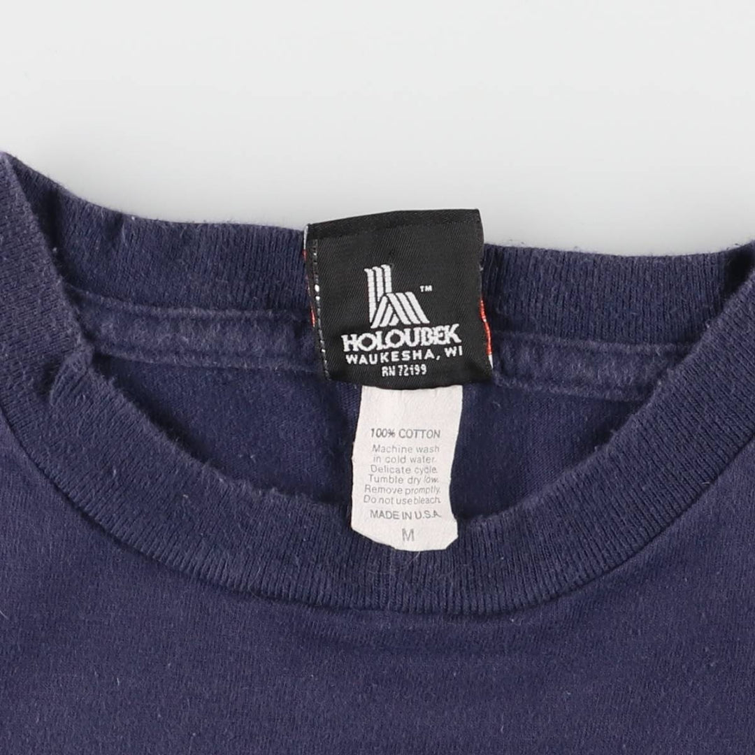 00'S Harley-Davidson Motorcycle Bike T-shirt Made in USA Men's M size cotton navy blue type Vintage Second Hand