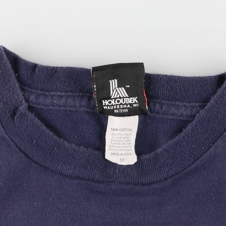 00'S Harley-Davidson Motorcycle Bike T-shirt Made in USA Men's M size cotton navy blue type Vintage Second Hand