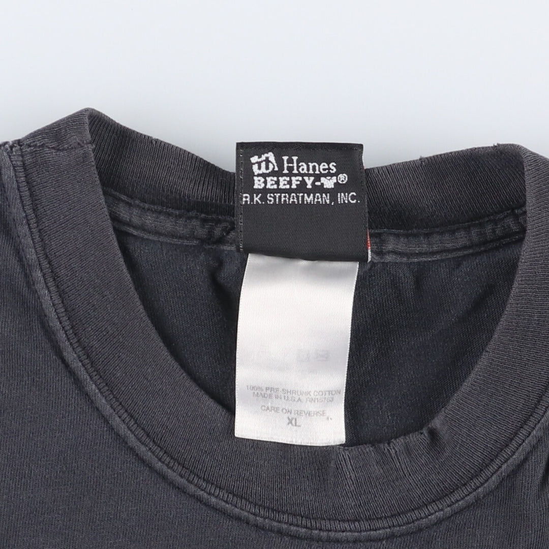 00'S Harley-Davidson Motorcycle Bike T-shirt Made in USA Men's XL cotton black type Vintage Second Hand