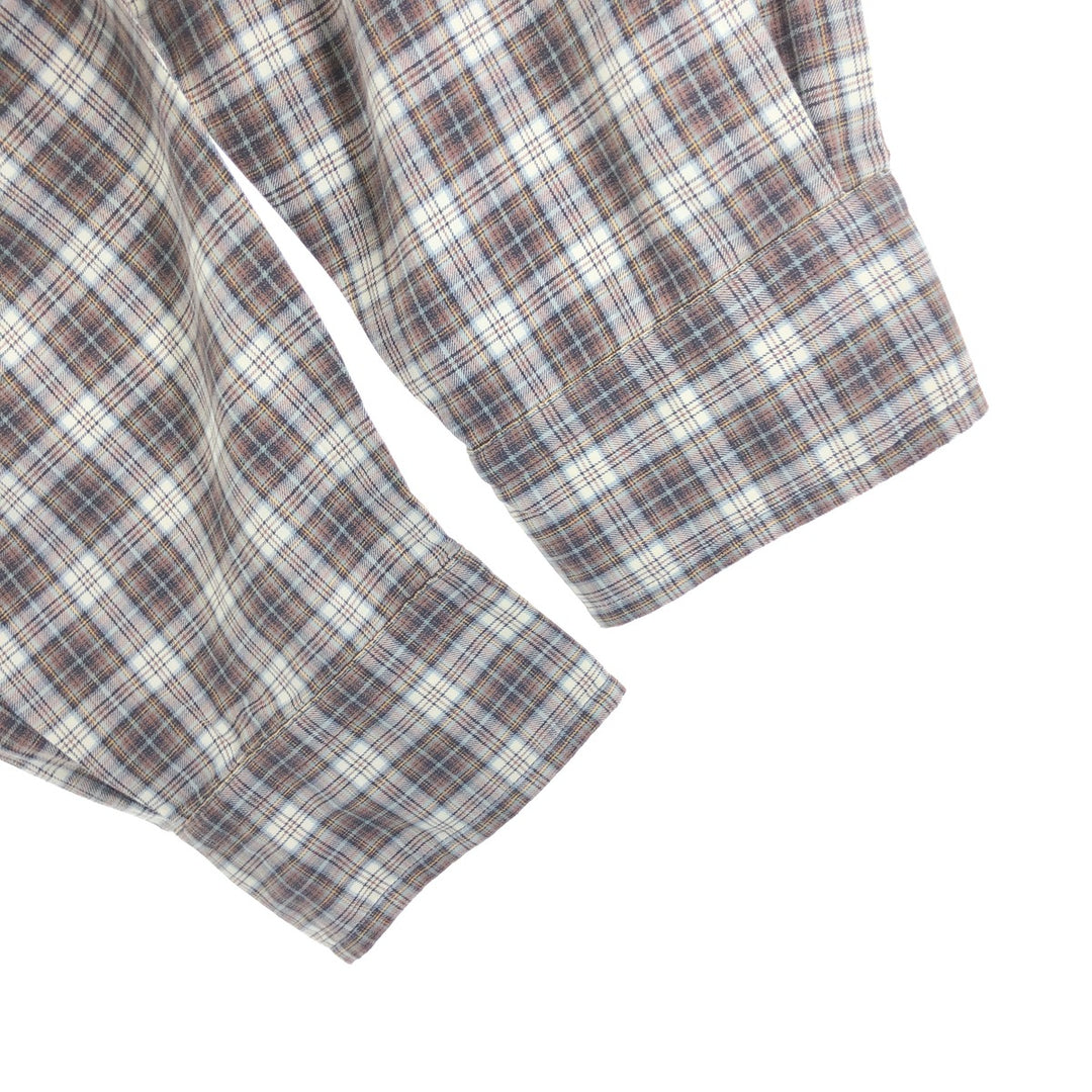 Ralph Lauren Classic Fit Long Sleeve Button Down Check Shirt Men's XL cotton brown type Vintage Second Hand