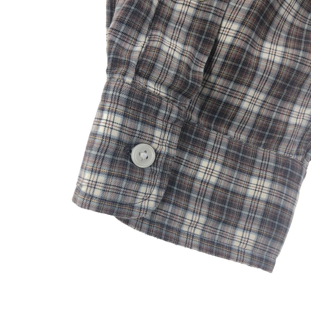 Ralph Lauren Classic Fit Long Sleeve Button Down Check Shirt Men's XL cotton brown type Vintage Second Hand