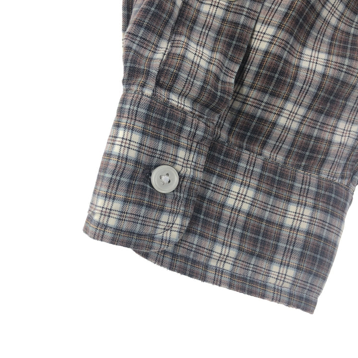 Ralph Lauren Classic Fit Long Sleeve Button Down Check Shirt Men's XL cotton brown type Vintage Second Hand