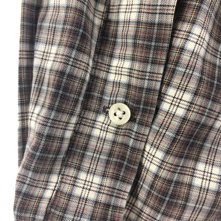 Ralph Lauren Classic Fit Long Sleeve Button Down Check Shirt Men's XL cotton brown type Vintage Second Hand