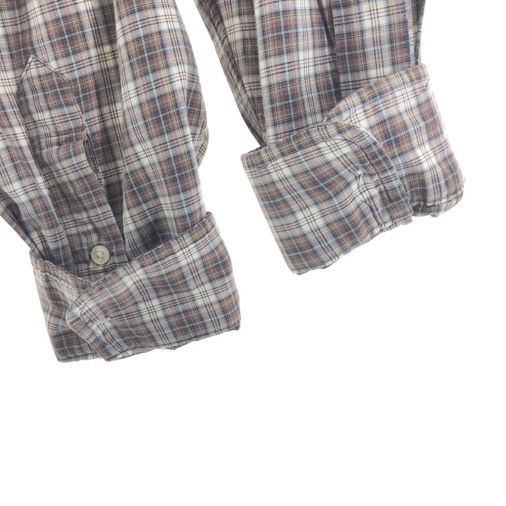Ralph Lauren Classic Fit Long Sleeve Button Down Check Shirt Men's XL cotton brown type Vintage Second Hand