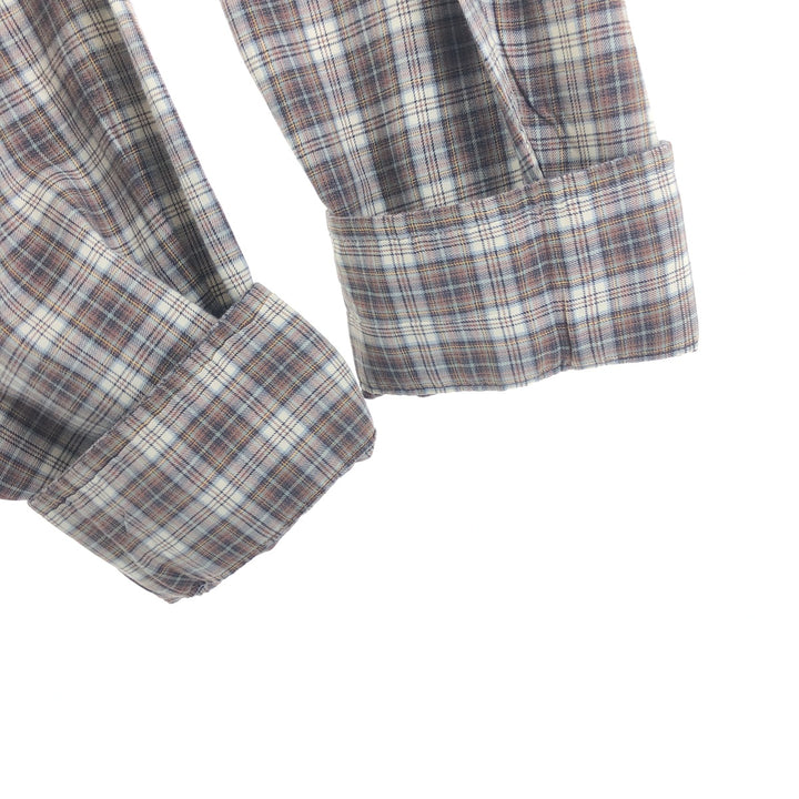 Ralph Lauren Classic Fit Long Sleeve Button Down Check Shirt Men's XL cotton brown type Vintage Second Hand