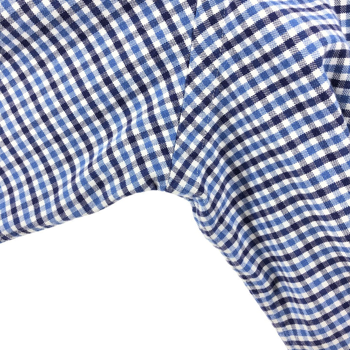 Ralph Lauren Classic Fit Long Sleeve Button Down Check Shirt Men's Size L cotton blue type Vintage Second Hand