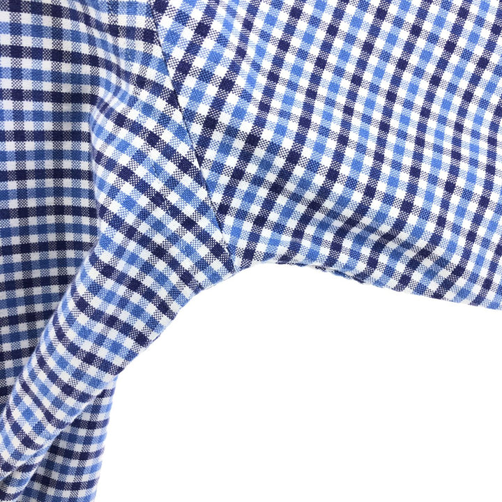 Ralph Lauren Classic Fit Long Sleeve Button Down Check Shirt Men's Size L cotton blue type Vintage Second Hand