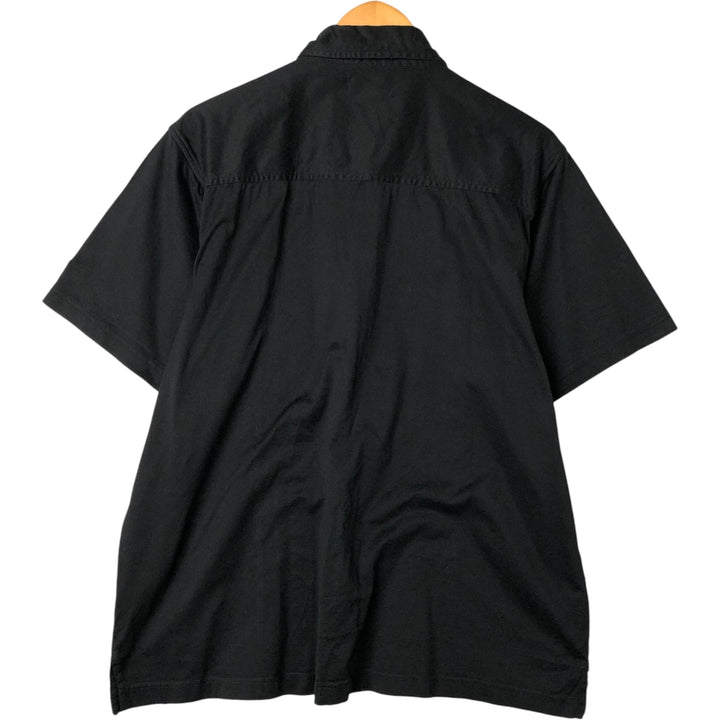 Cubavera Short Sleeve Mexican Shirt, Cuban Shirt, Men's Size L cotton black type Vintage Second Hand