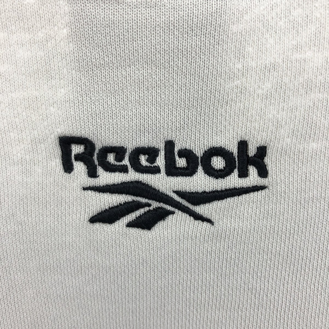 Reebok Two-tone logo sweatshirt, men's size M cotton gray type Vintage Second Hand