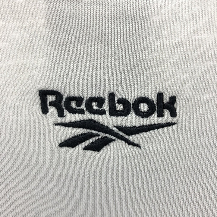 Reebok Two-tone logo sweatshirt, men's size M cotton gray type Vintage Second Hand