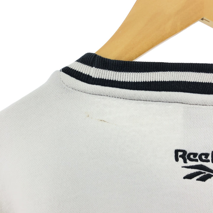 Reebok Two-tone logo sweatshirt, men's size M cotton gray type Vintage Second Hand