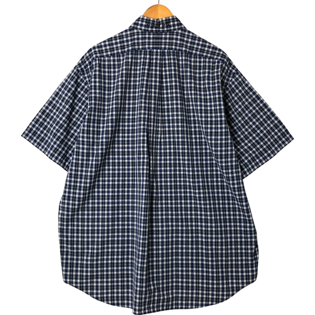 Ralph Lauren BLAKE short sleeve button down check shirt men's XL size cotton blue type Vintage Second Hand