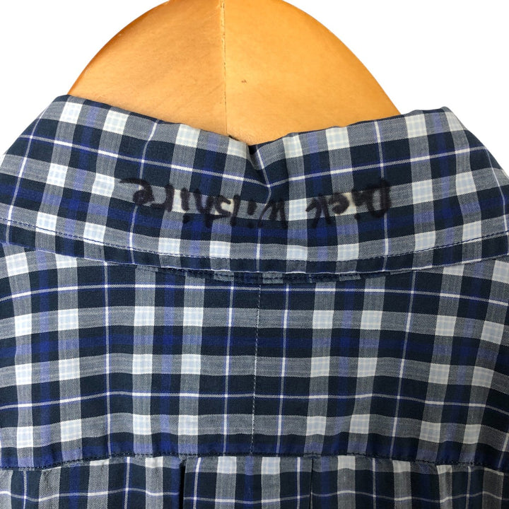 Ralph Lauren BLAKE short sleeve button down check shirt men's XL size cotton blue type Vintage Second Hand