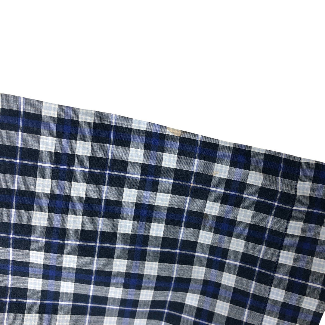 Ralph Lauren BLAKE short sleeve button down check shirt men's XL size cotton blue type Vintage Second Hand