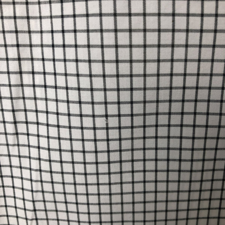 Ralph Lauren Classic Fit Short Sleeve Button Down Check Shirt Men's XL cotton white type Vintage Second Hand