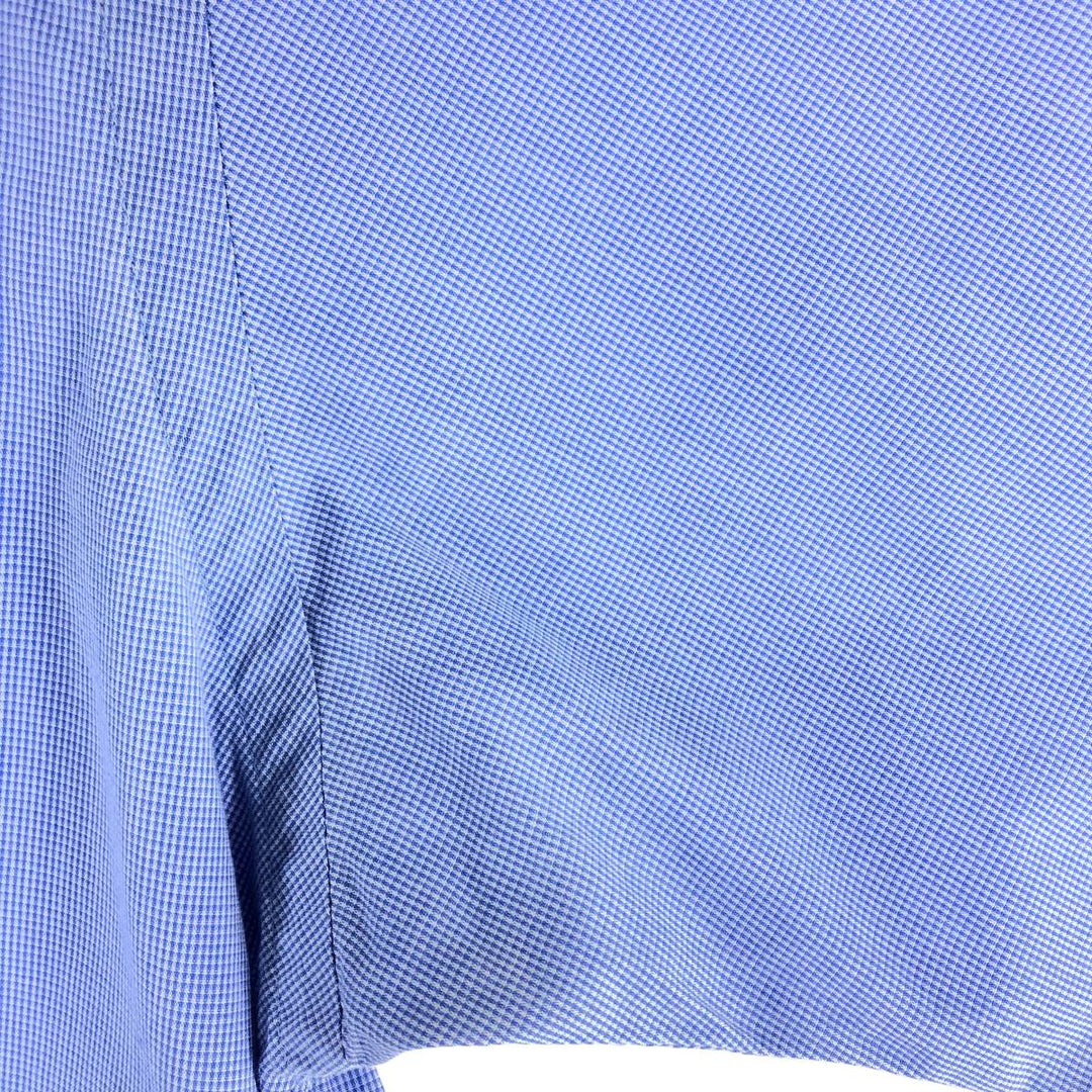 Ralph Lauren BLAKE short sleeve button down check shirt, men's size L cotton Blue type light blue Vintage Second Hand