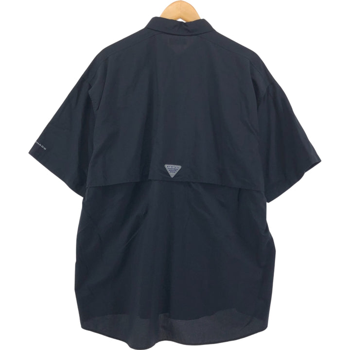 Columbia OMNI-SHIELD Short Sleeve Fishing Shirt, Men's XL unclear black type Vintage Second Hand