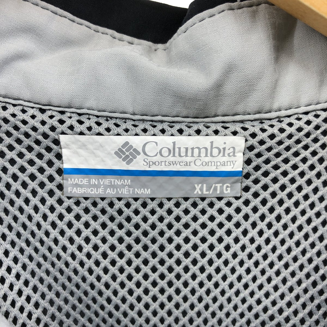 Columbia OMNI-SHIELD Short Sleeve Fishing Shirt, Men's XL polyester black type Vintage Second Hand