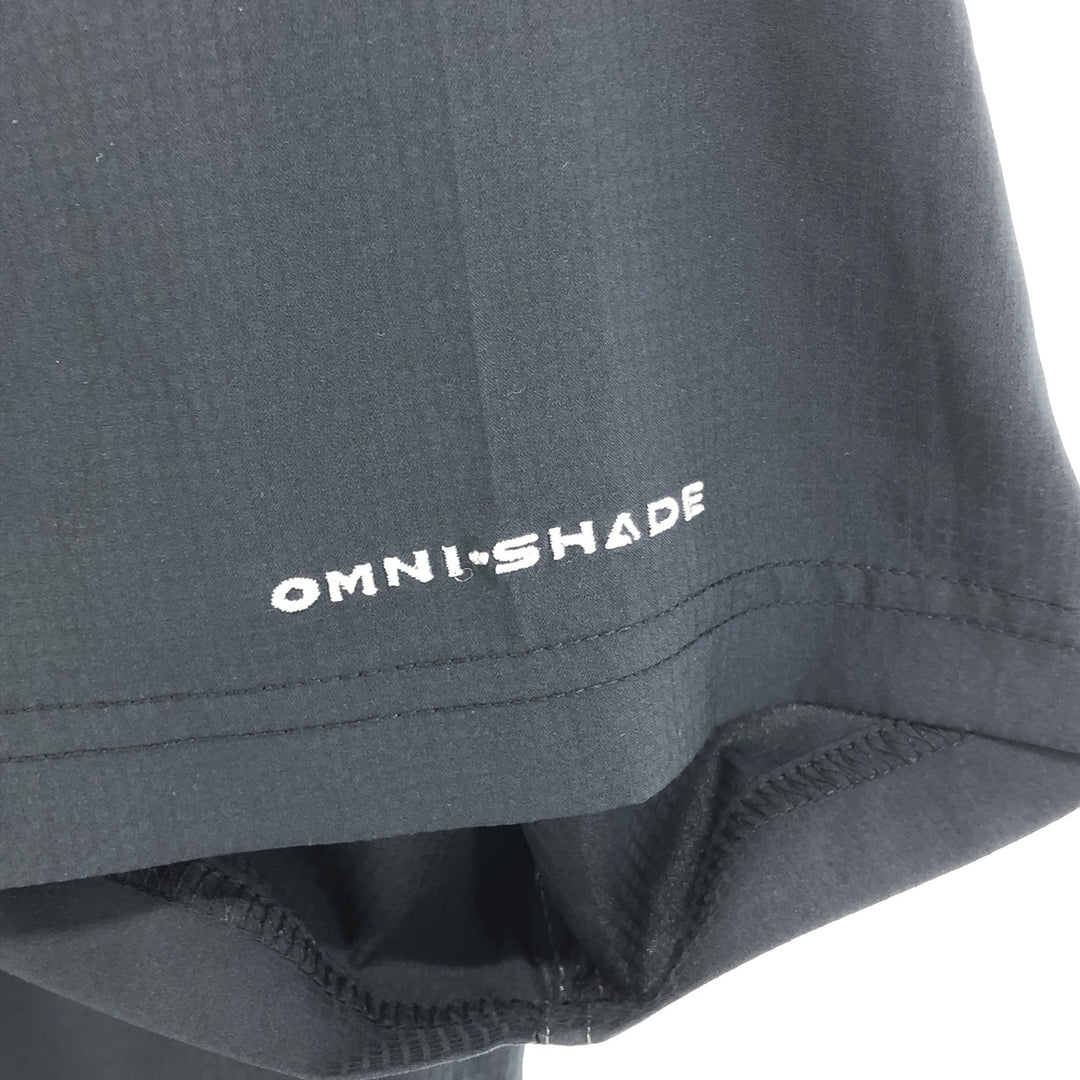 Columbia OMNI-SHIELD Short Sleeve Fishing Shirt, Men's XL polyester black type Vintage Second Hand