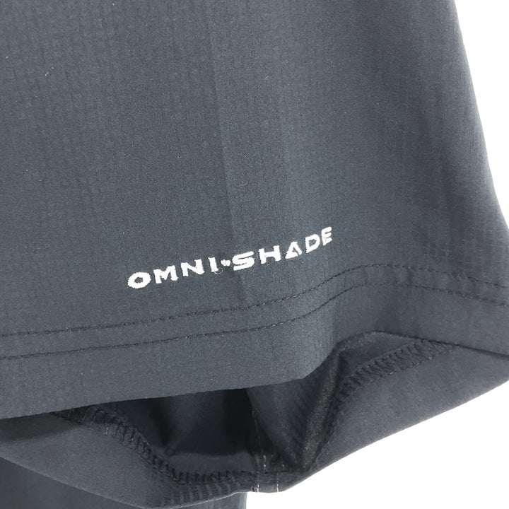 Columbia OMNI-SHIELD Short Sleeve Fishing Shirt, Men's XL polyester black type Vintage Second Hand