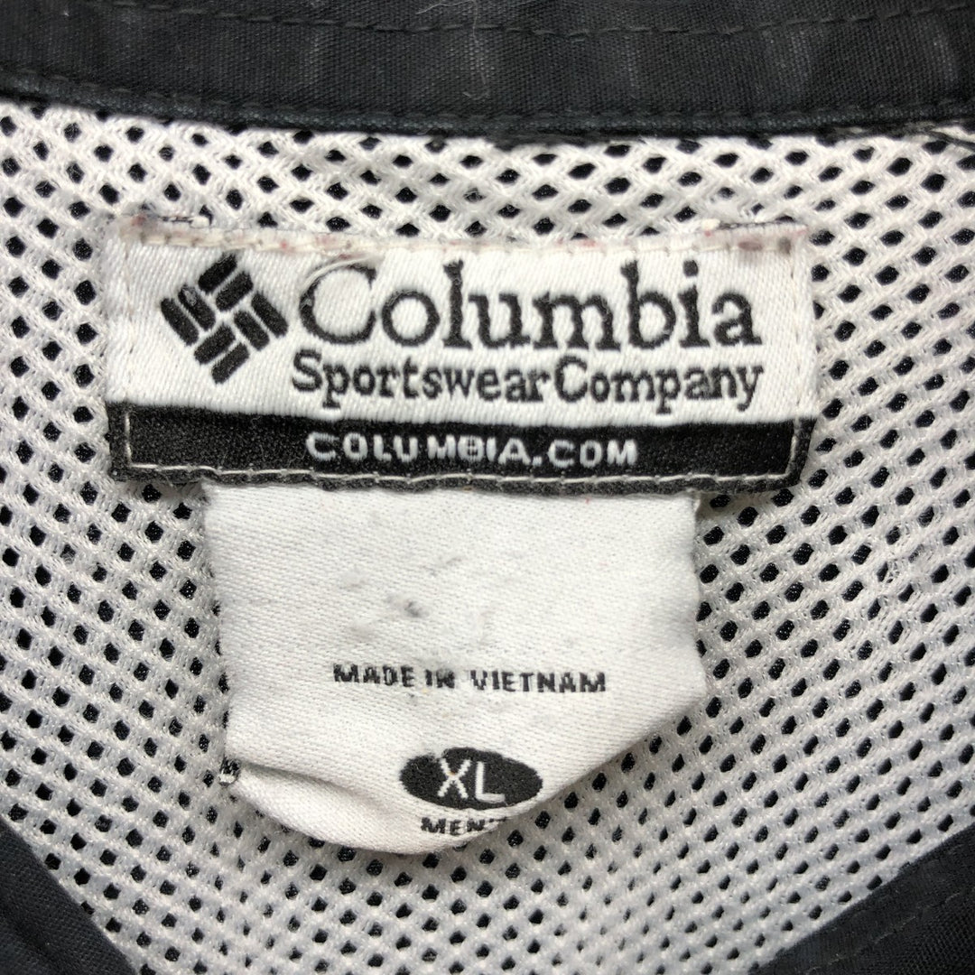 Columbia Short Sleeve Fishing Shirt, Men's XL cotton black type Vintage Second Hand