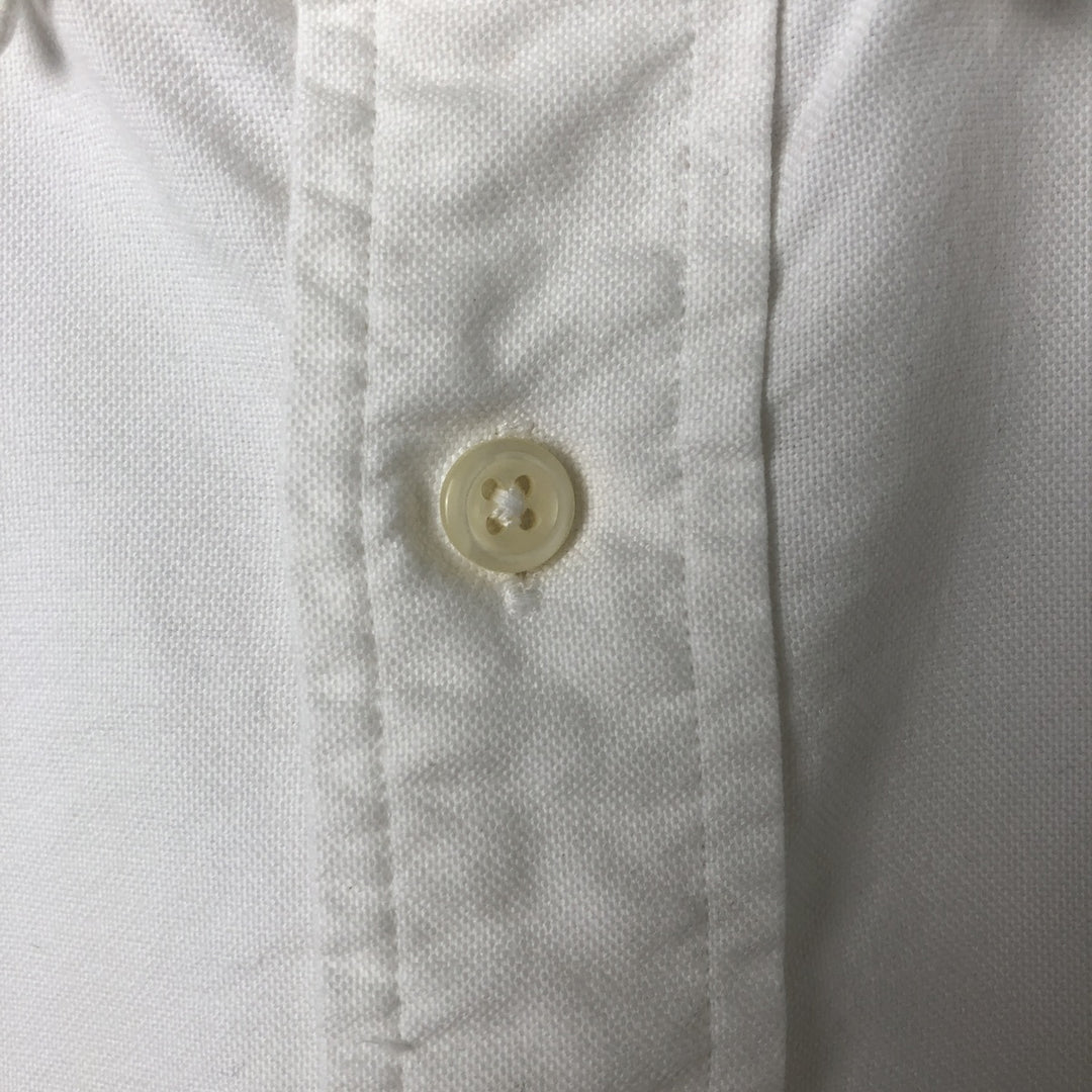 Ralph Lauren YARMOUTH long sleeve button down shirt, men's size L cotton white type Vintage Second Hand