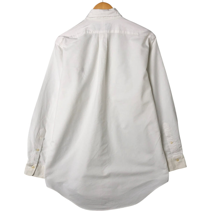 Ralph Lauren long sleeve button down shirt, men's size M cotton white type Vintage Second Hand