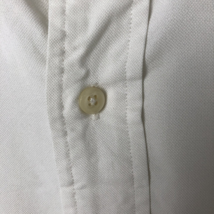 Ralph Lauren long sleeve button down shirt, men's size M cotton white type Vintage Second Hand