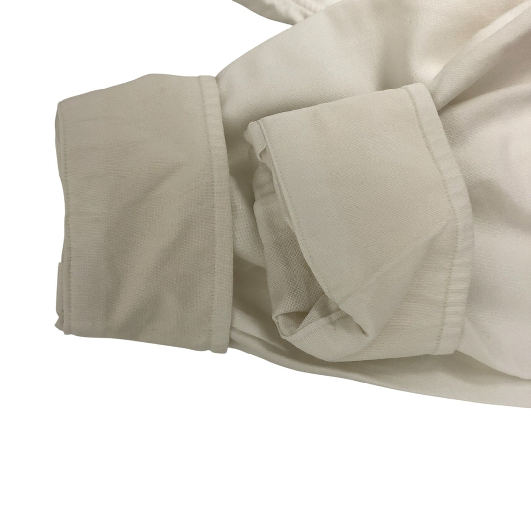 Ralph Lauren long sleeve button down shirt, men's size M cotton white type Vintage Second Hand