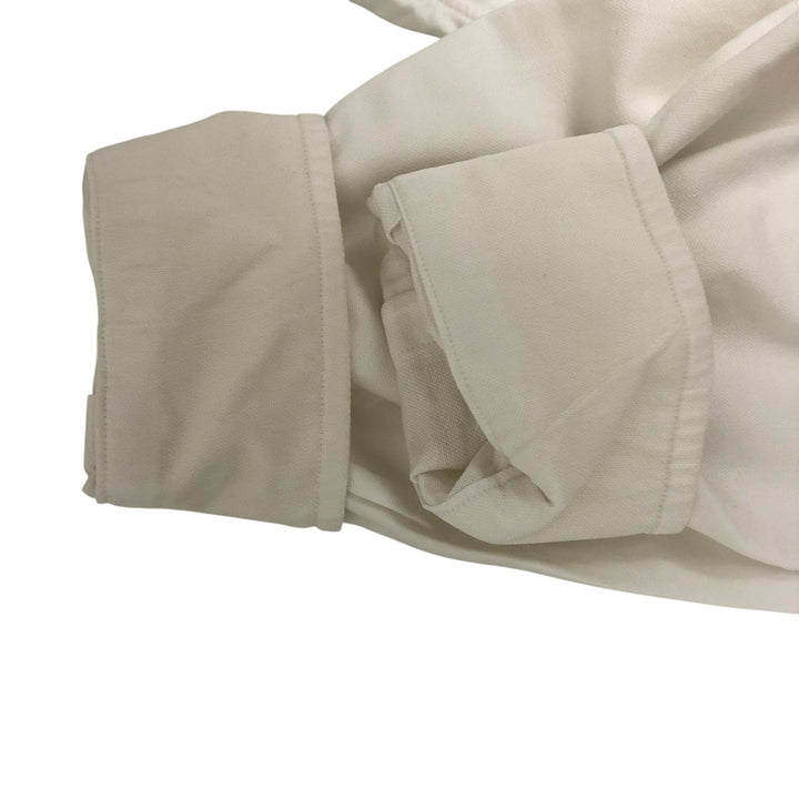Ralph Lauren long sleeve button down shirt, men's size M cotton white type Vintage Second Hand
