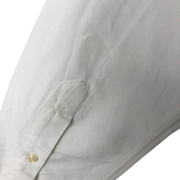 Ralph Lauren long sleeve button down shirt, men's size M cotton white type Vintage Second Hand