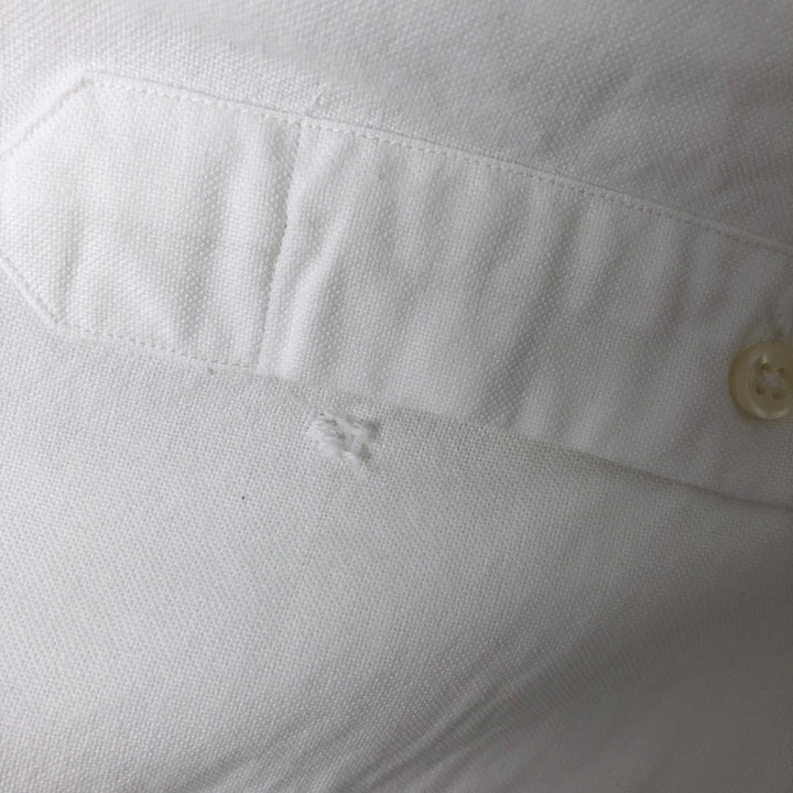 Ralph Lauren long sleeve button down shirt, men's size M cotton white type Vintage Second Hand