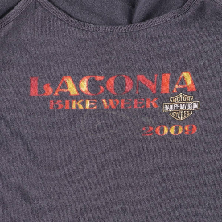 00'S Harley-Davidson Floral Cropped Length Rose Pattern Camisole Women's Size S unclear gray type Vintage Second Hand