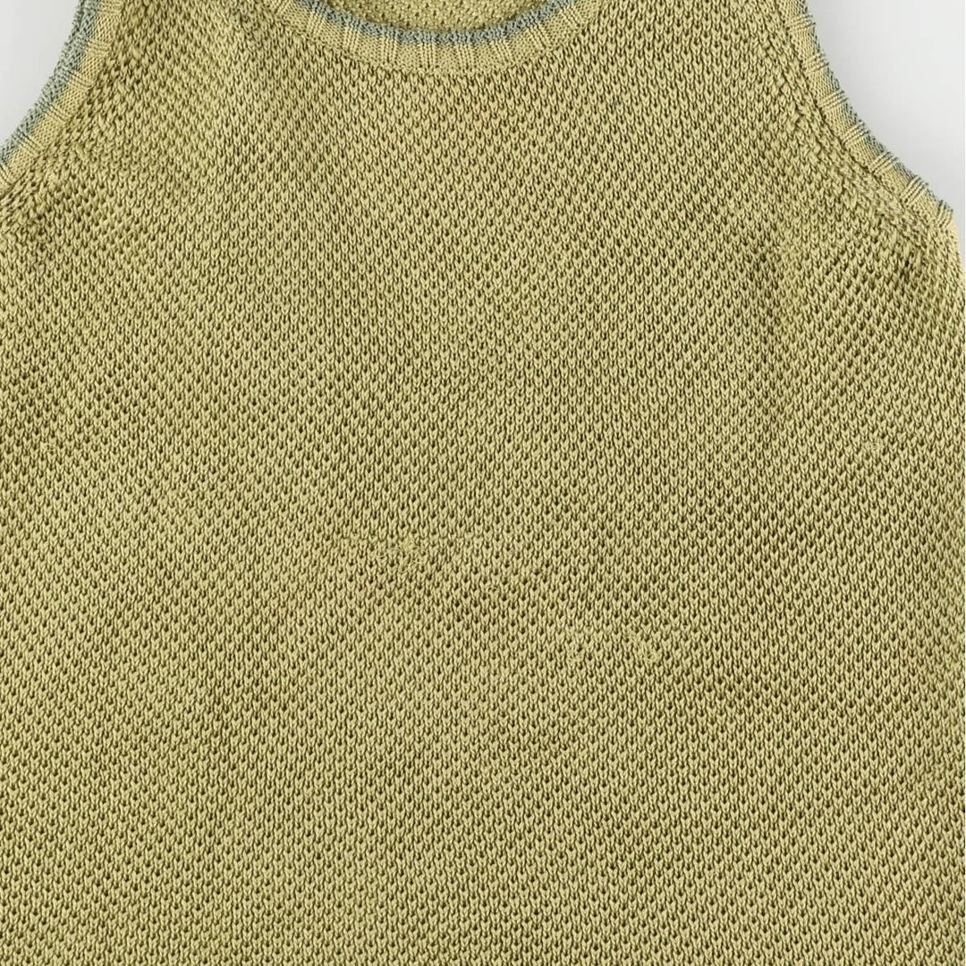 Tommy Bahama knit bustier for women, size M cotton green type yellow green Vintage Second Hand