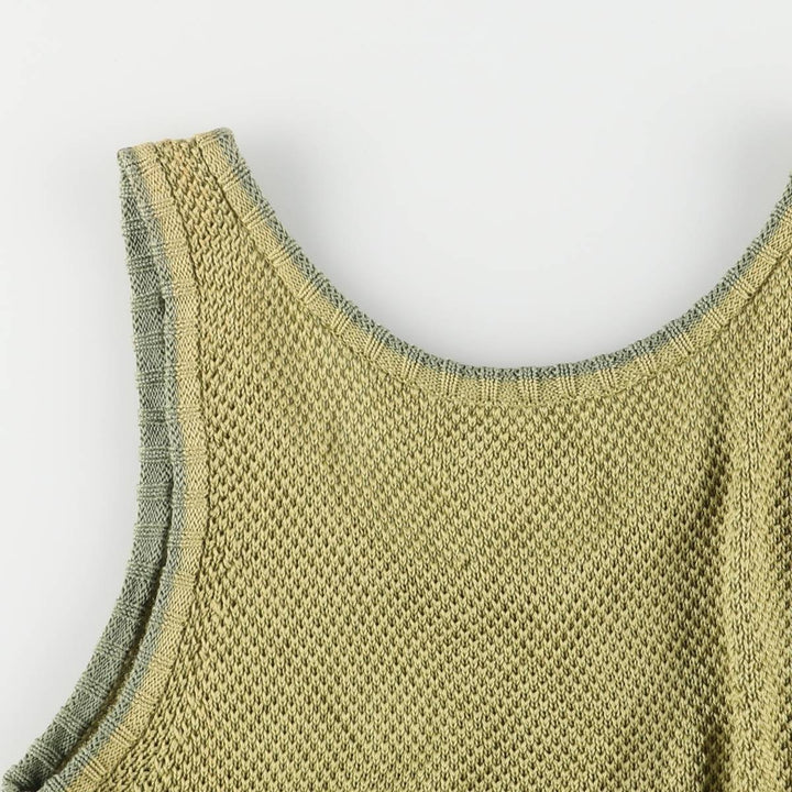 Tommy Bahama knit bustier for women, size M cotton green type yellow green Vintage Second Hand