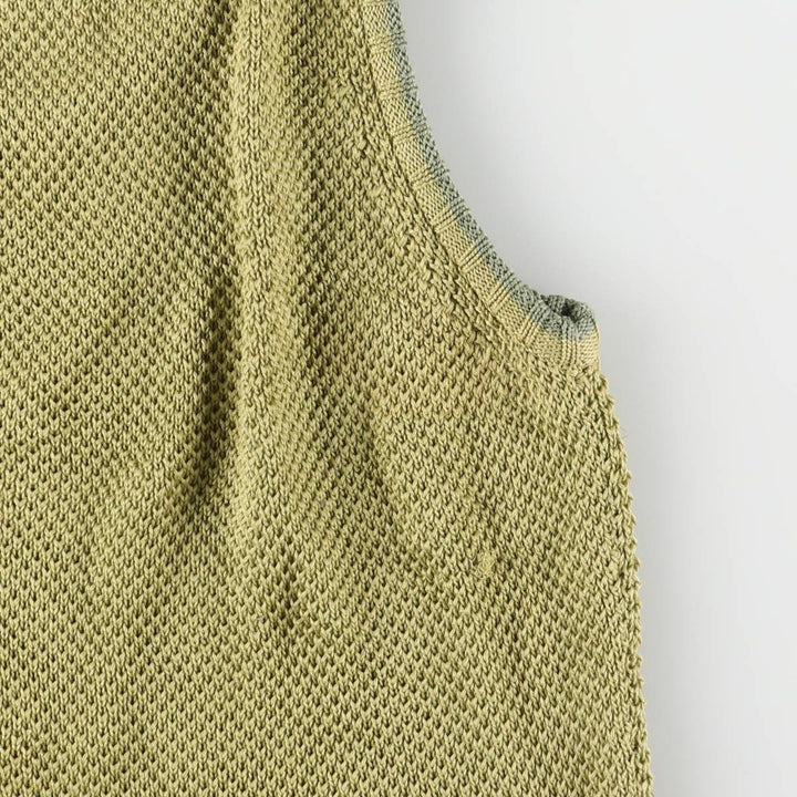 Tommy Bahama knit bustier for women, size M cotton green type yellow green Vintage Second Hand