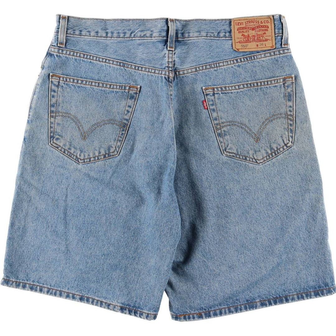 Levi's 550 Relaxed Fit Denim Shorts, Men's, W35 equivalent cotton blue type Vintage Second Hand
