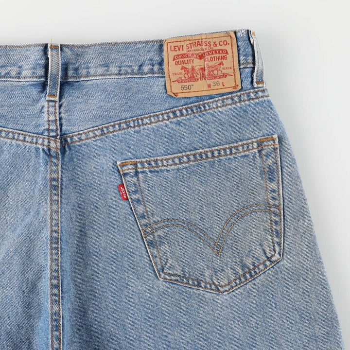 Levi's 550 Relaxed Fit Denim Shorts, Men's, W35 equivalent cotton blue type Vintage Second Hand